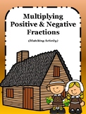 Multiplying Positive & Negative Fractions -Matching Cards 