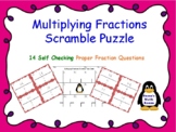 Multiplying Proper Fractions Scramble Puzzle