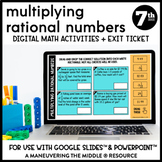 Multiplying Rational Numbers Digital Math Activity | Googl