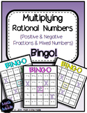 Multiplying Rational Numbers (Positive & Negative Fraction