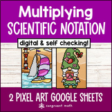 Multiplying Scientific Notation Pixel Art