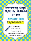 Multiplying Single Digits By Multiples of Ten Activity Pac