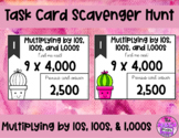 Multiplying Tens, Hundreds, and Thousands Task Card Scaven