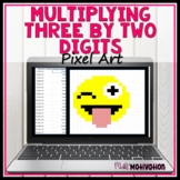 Multiplying Three Digits by Two Digits Pixel Art 