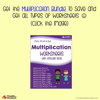 Multiplication Worksheet Double Digit Number 2x2 Multiplication