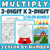 Multiplying Two-Digit Numbers Math 3 Color By Number Activ