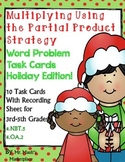Multiplying Using the Partial Product Strategy Task Cards-