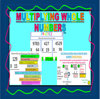 Preview of Multiplying Whole Numbers-Digital Learning Tool
