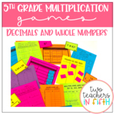 5th grade Multiplication Games: Decimals and Whole Numbers
