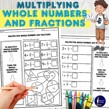 Preview of Multiplying Whole Numbers and Fractions