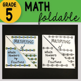 Multiplying Whole Numbers by Fractions Math Foldable