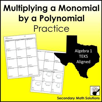 Preview of Multiplying a Monomial by a Polynomial Practice  (A10B)