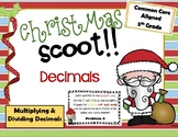 Multiplying and Dividing Decimals Christmas Scoot