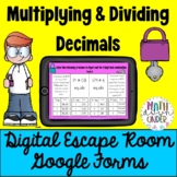 Multiplying and Dividing Decimals - Digital Escape Room Google Forms
