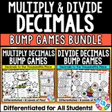 Multiplying and Dividing Decimals Games - 5th Grade & 6th Grade Math Centers