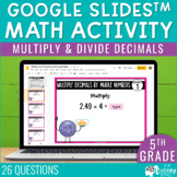 Multiplying & Dividing Decimals Google Slides | 5th Grade 