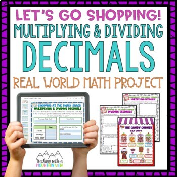 Preview of Multiplying and Dividing Decimals Math Project