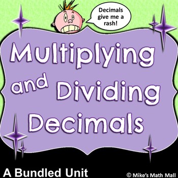 Preview of Multiplying and Dividing Decimals Made Easy (Bundled Unit) - Distance Learning