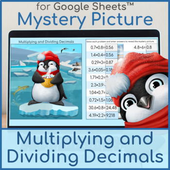 Preview of Multiplying and Dividing Decimals | Mystery Picture Penguin