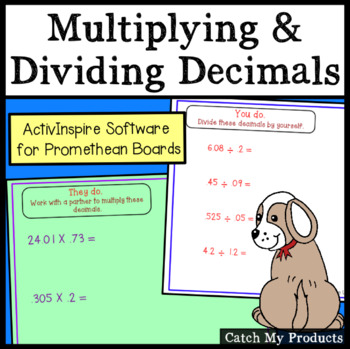 Preview of Multiplication and Division of Decimals for PROMETHEAN BOARD
