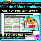 Multiplying and Dividing Decimals Word Problems Mystery Art Reveal