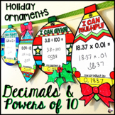 Multiplying and Dividing Decimals by Powers of 10 Holiday 