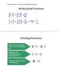 Multiplying and Dividing Fraction Reference Sheet