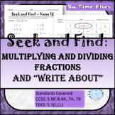 Multiplying and Dividing Fractions Activity