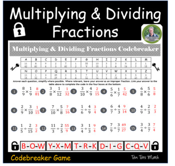 Preview of Multiplying and Dividing Fractions FREE Activity