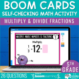 Multiplying & Dividing Fractions Boom Cards | 5th Grade Ma