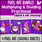 Multiplying and Dividing Fractions Digital Pixel Art BUNDL