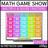 Multiplying & Dividing Fractions Game Show | 5th Grade Mat