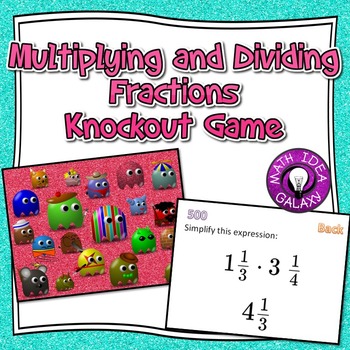 Preview of Multiplying and Dividing Fractions Knockout Game