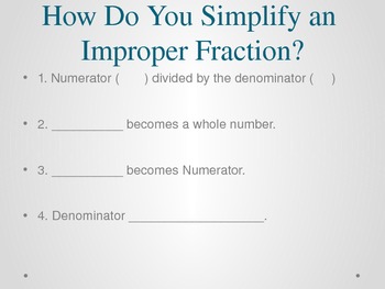 Preview of Multiplying and Dividing Fractions Powerpoint