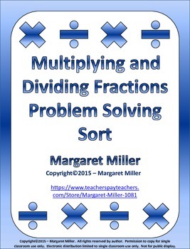 problem solving multiplying and dividing fractions