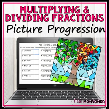 Preview of Multiplying and Dividing Fractions Progression Art