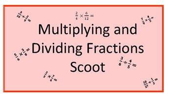 Preview of Multiplying and Dividing Fractions Scoot