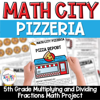 Preview of Multiplying and Dividing Fractions Worksheets - 5th Grade Fractions Math Project