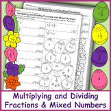 Multiplying and Dividing Fractions and Mixed Numbers | Easter