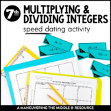 Multiplying and Dividing Integers Activity | Positive and 