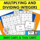 Multiplying & Dividing Integers Bingo Game Task Card Activity