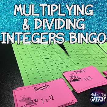 Preview of Multiplying and Dividing Integers Bingo