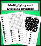 Multiplying and Dividing Integers Color Worksheet
