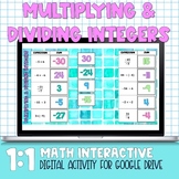 Multiplying and Dividing Integers Digital Practice Activity