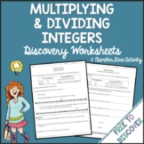 Multiplying and Dividing Integers Worksheets
