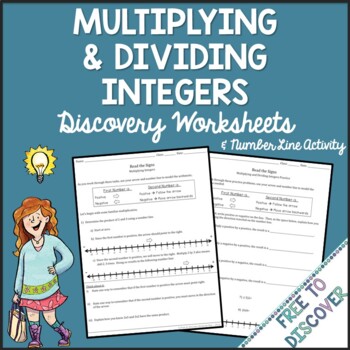 Preview of Multiplying and Dividing Integers Worksheets