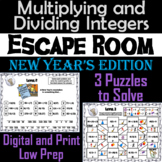 Multiplying and Dividing Integers Game: Escape Room New Ye