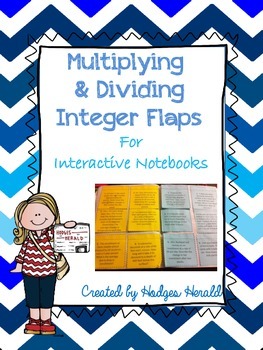 Preview of Multiplying and Dividing Integers Problem Solving Flaps