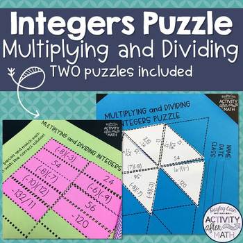 Preview of Multiplying and Dividing Integers Puzzle