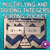 7th Grade Review-Multiplying and Dividing Integers Sorting Pocket